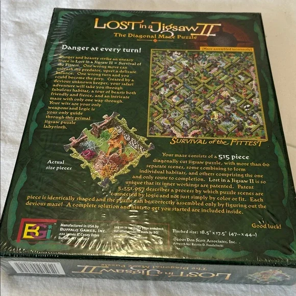 Lost in a Jigsaw II: Survival of the Fittest Puzzle - Green - Picture 2 of 2